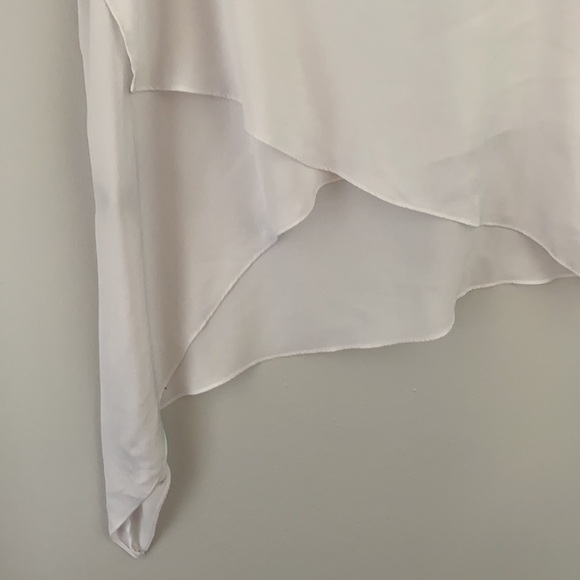 BCBGMaxAzria Nikko White Asymmetrical Blouse - Picture 5 of 9
